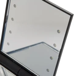Miroir double carré noir LED < Gifi Hot