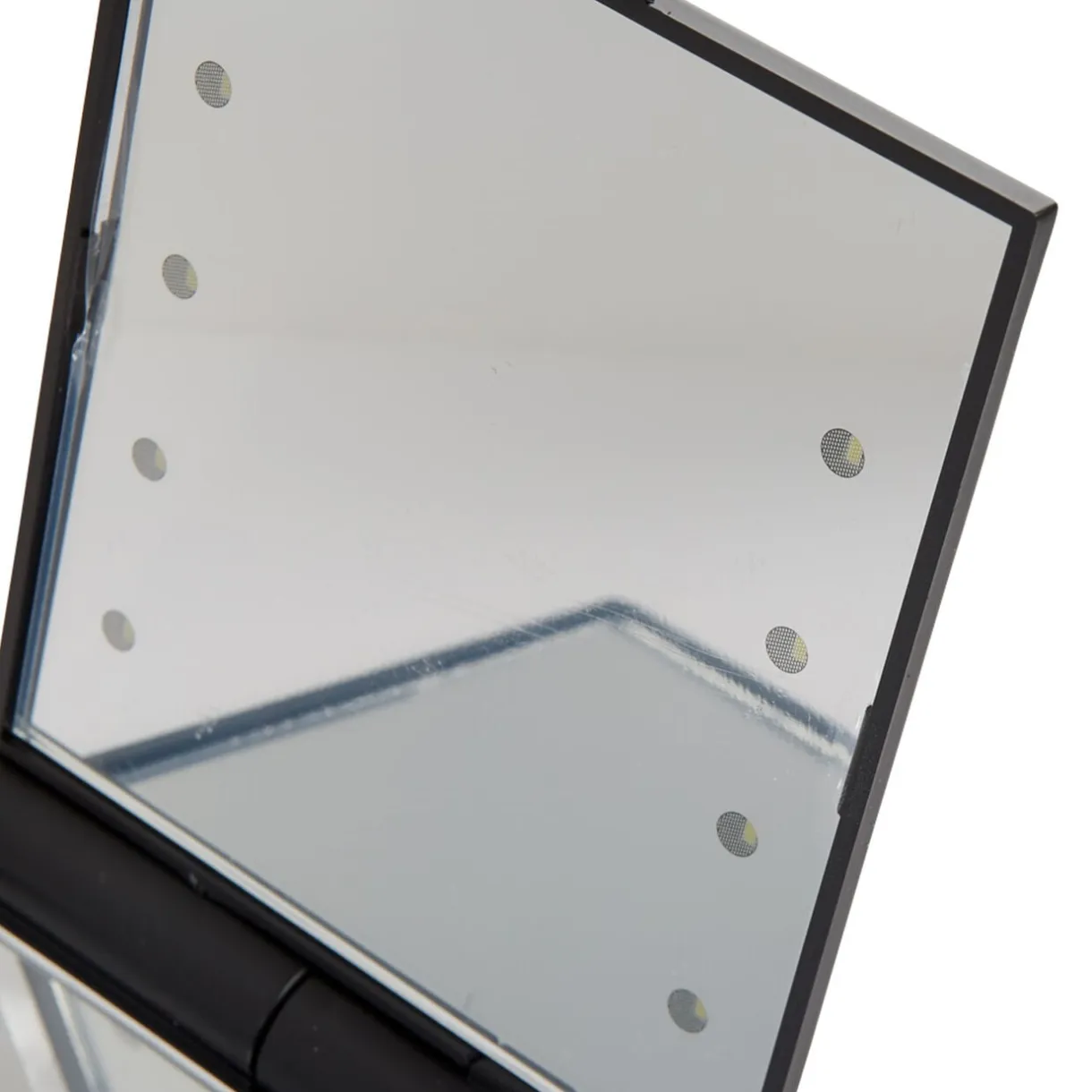Miroir double carré noir LED < Gifi Hot