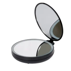 Miroir double rétractable sur pied rond noir LED < Gifi Outlet