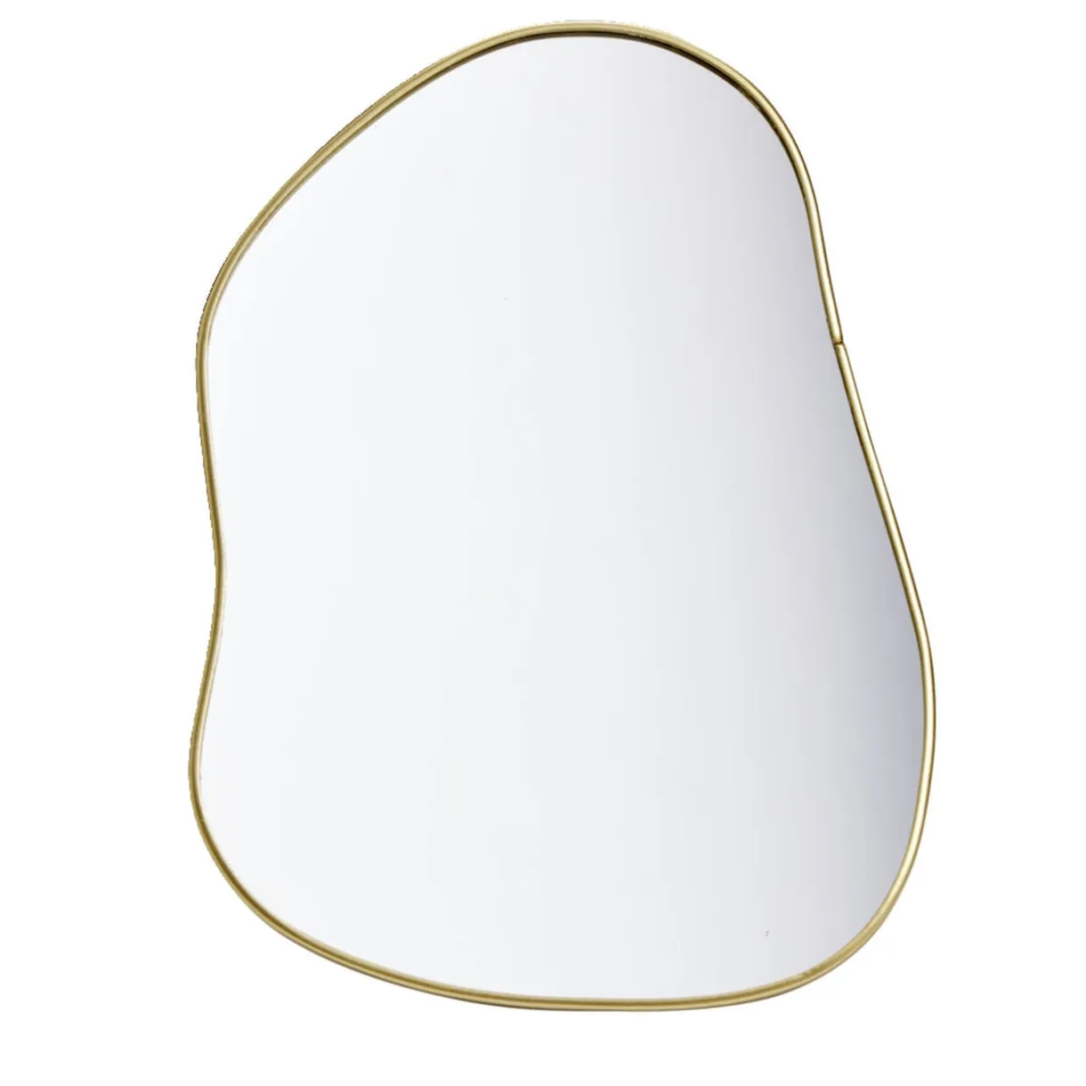 Miroir forme organique contour doré 15x20cm < Gifi Outlet