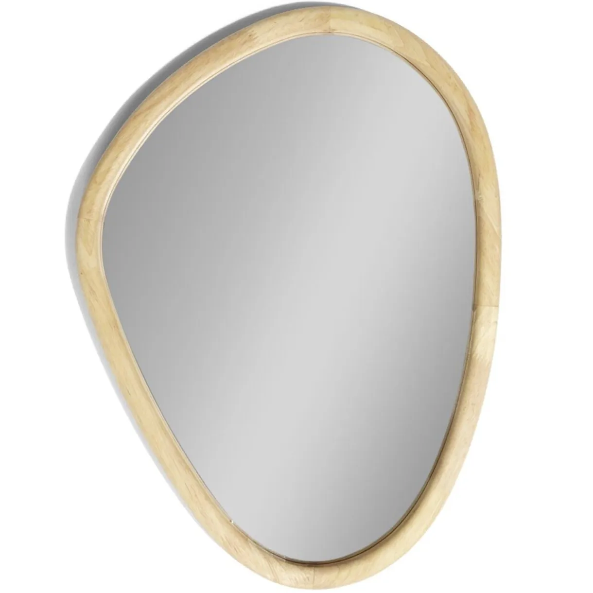 Miroir forme organique ovale en bois 37x50cm < Gifi Sale