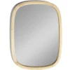 Miroir forme organique rectangulaire en bois 37x50cm