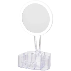 Miroir à LED avec rangement transparent < Gifi Sale