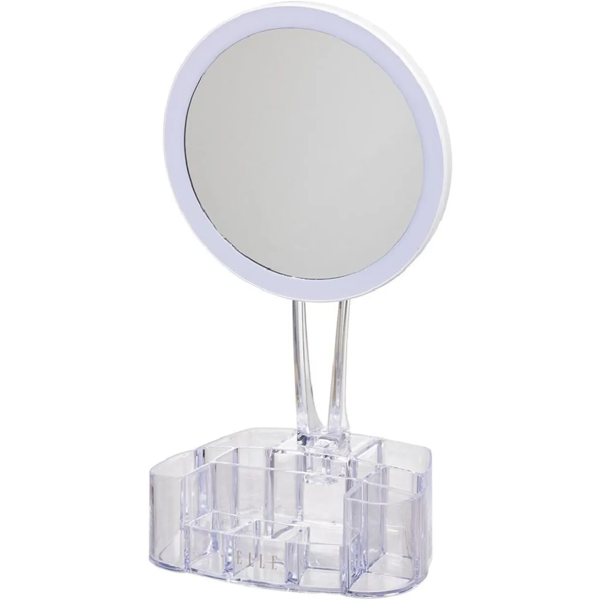 Miroir à LED avec rangement transparent < Gifi Sale