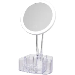 Miroir à LED avec rangement transparent < Gifi Sale
