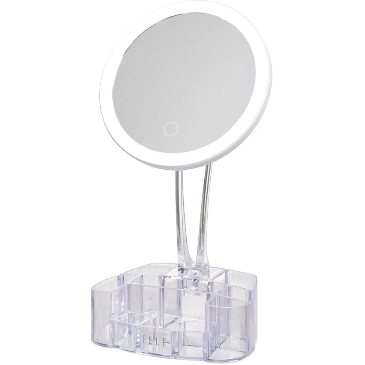 Miroir à LED avec rangement transparent < Gifi Sale