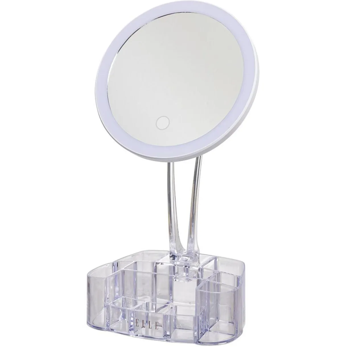 Miroir à LED avec rangement transparent < Gifi Sale
