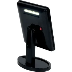 Miroir à LED à poser 14,5x5,5x23cm noir