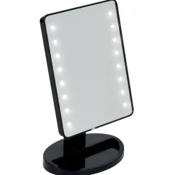 Miroir à LED à poser 14,5x5,5x23cm noir