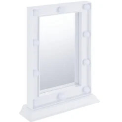 Miroir lumineux à poser rectangulaire à LED blanc 25x33cm