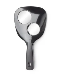 Miroir à main double face grossissant plastique noir
