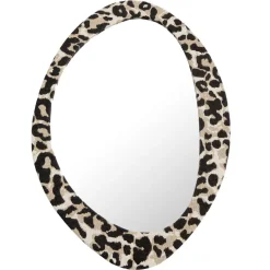 Miroir mural ovale contour léopard 30x38cm < Gifi Best