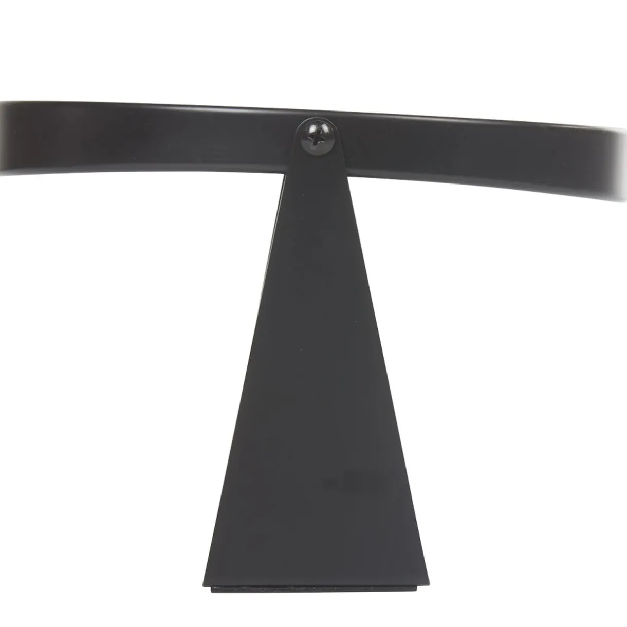 Miroir ovale à poser métal noir < Gifi