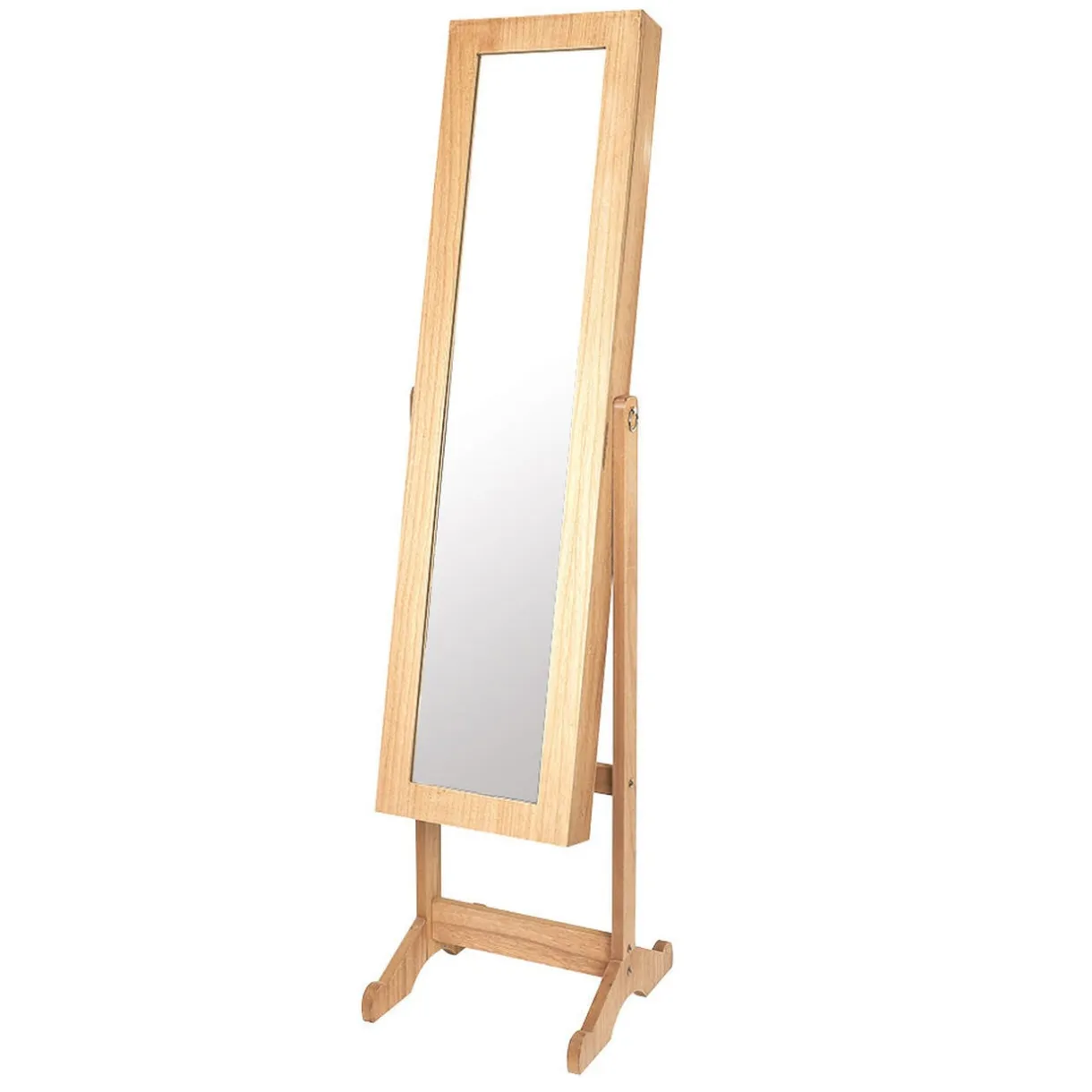 Miroir psyché range bijoux sur pieds en bois < Gifi New
