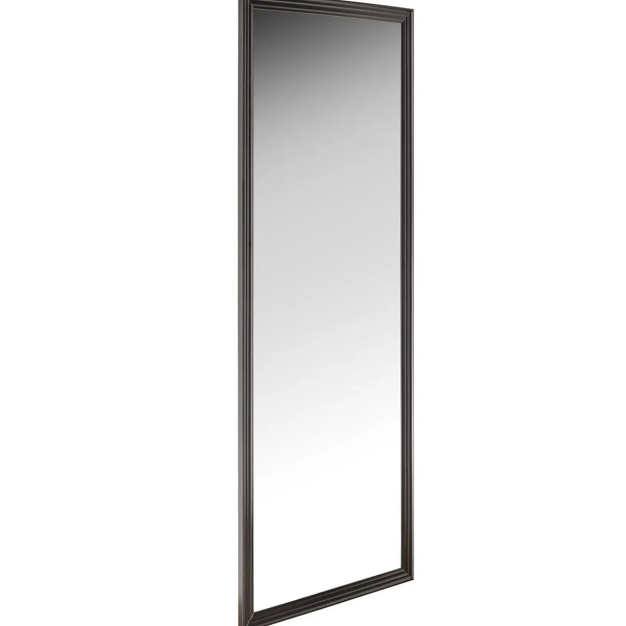 Miroir rectangulaire bord plastique noir 72,5xH195cm