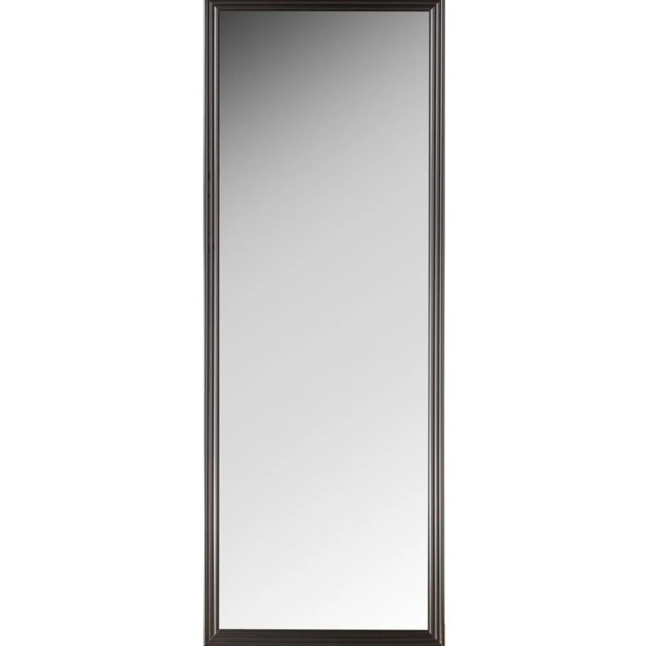 Miroir rectangulaire bord plastique noir 72,5xH195cm