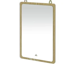 Miroir rectangulaire contour bois 20xH30cm < Gifi Best