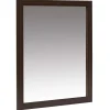 Miroir rectangulaire effet bois foncé < Gifi New