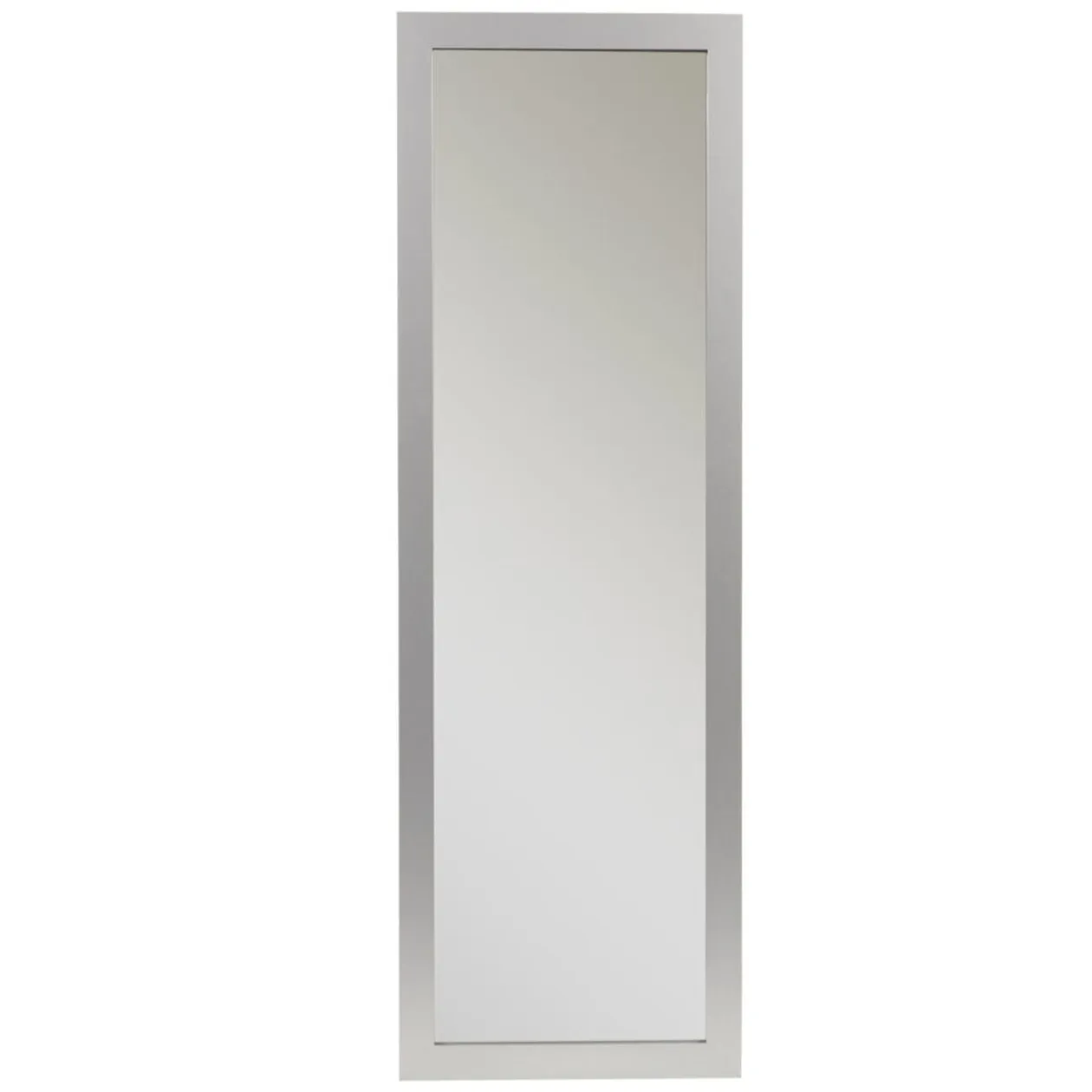 Miroir rectangulaire en bois Harry moulure gris uni 60x150cm
