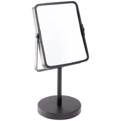 Miroir rectangulaire métal noir à poser H29cm