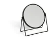 Miroir rond métal noir à poser 18x8xH20cm