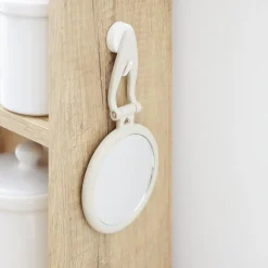 Miroir rond pliable 2 faces normal et grossissant