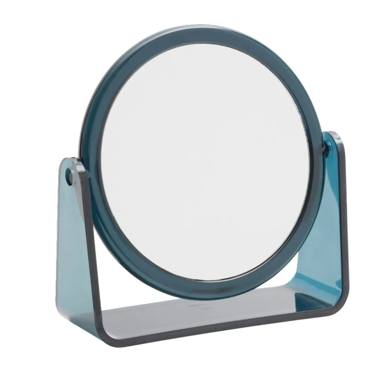 Miroir rond à poser rotatif 2 faces normal et grossissant (2 modèles)