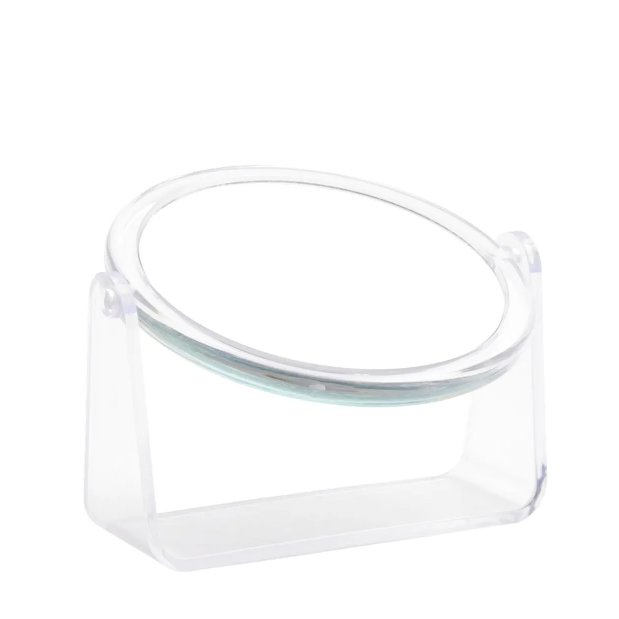 Miroir rond à poser rotatif 2 faces normal et grossissant (2 modèles)