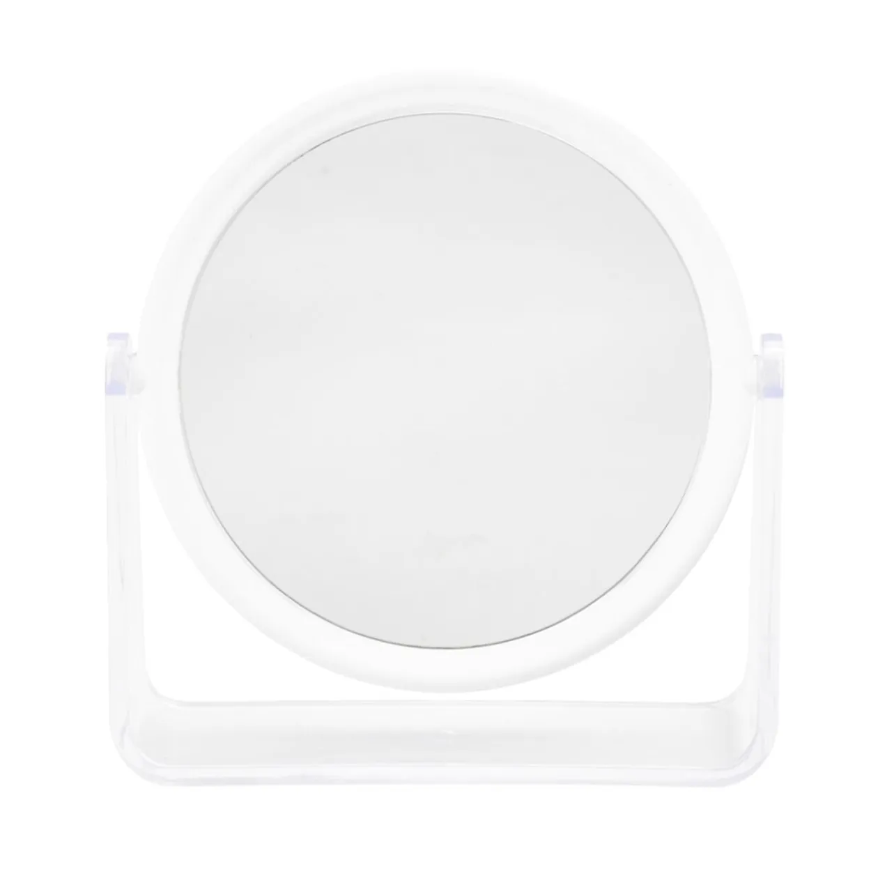Miroir rond à poser rotatif 2 faces normal et grossissant (2 modèles)
