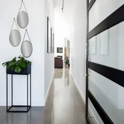 Miroir à suspendre rond avec contour métal (3 modèles)