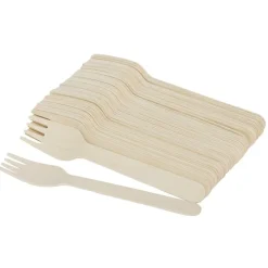 Ménagère bois de bouleau fourchette couteau cuillère x150