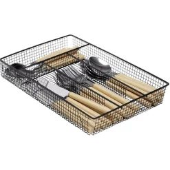 Ménagère 24 couverts inox manche plastique beige