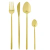 Ménagère 16 pcs inox L16X25XH7 cm doré