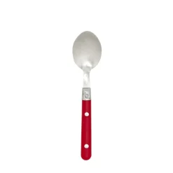 Ménagère 16 pièces inox manche plastique rouge < Gifi Online