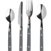 Ménagère 16 pièces inox manche plastique gris