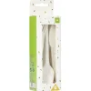 Ménagère réutilisable en amidon de maïs 6 personnes blanc