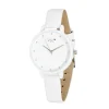 Montre à cadran rond bracelet blanc < Gifi Hot