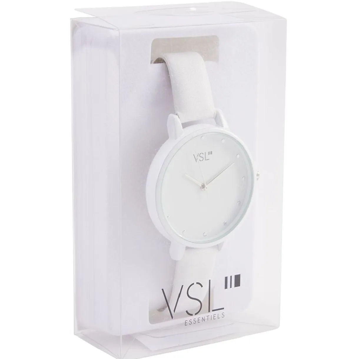 Montre à cadran rond bracelet blanc < Gifi Hot