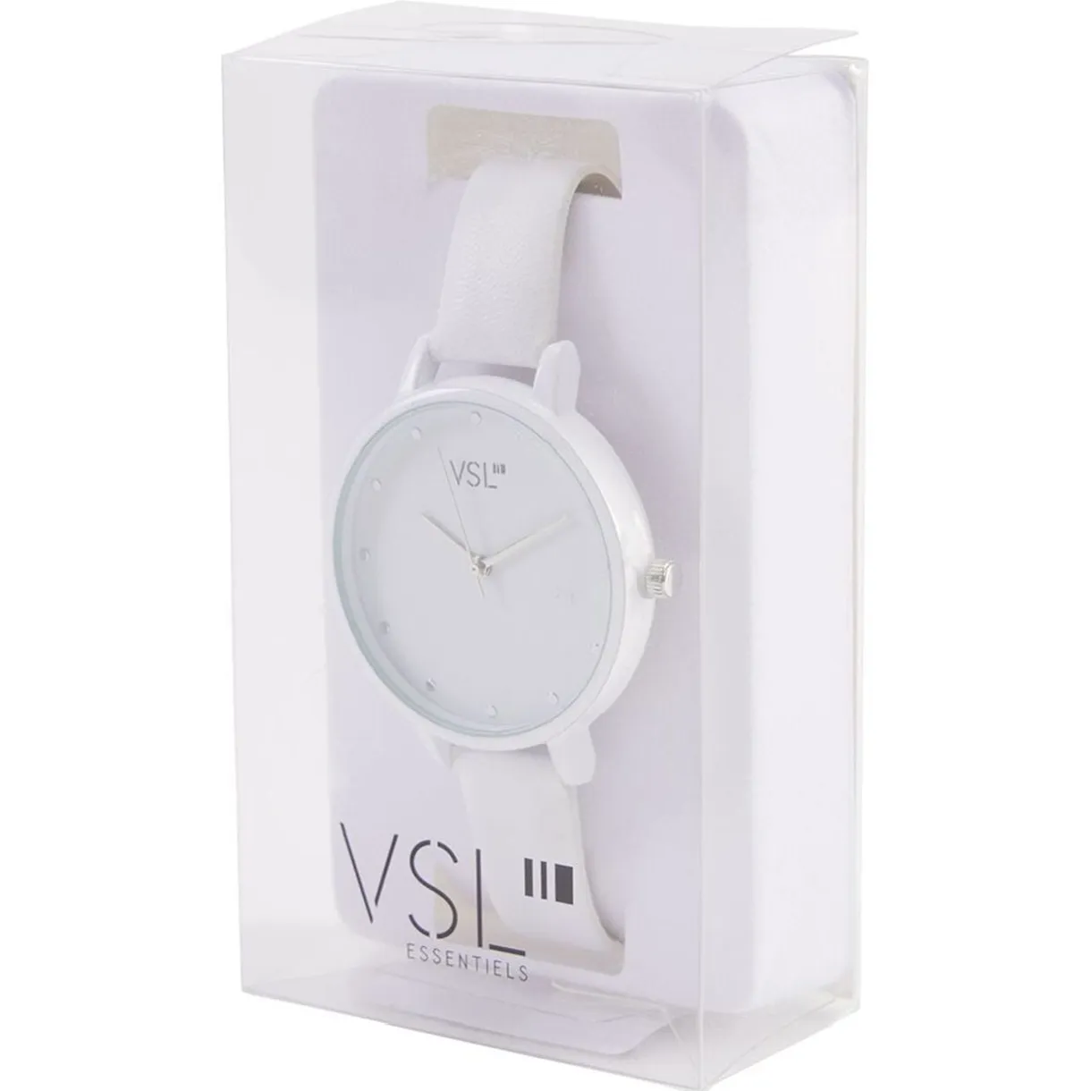 Montre à cadran rond bracelet blanc < Gifi Hot