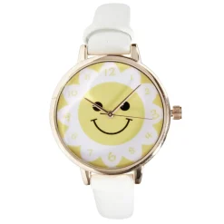 Montre enfant unisexe cadran rond motif soleil bracelet simili Ø3,5xL23cm (2 modèles) < Gifi Clearance
