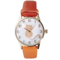 Montre enfant unisexe en acier et bracelet simili Ø3,5xL23cm (2 modèles)