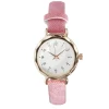 Montre femme cadran rond acier doré Ø2,6xH20,5cm (2 modèles noir ou rose) < Gifi Sale