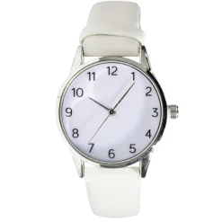 Montre femme cadran rond acier argenté bracelet simili Ø3,5xH23cm (4 modèles) < Gifi Sale