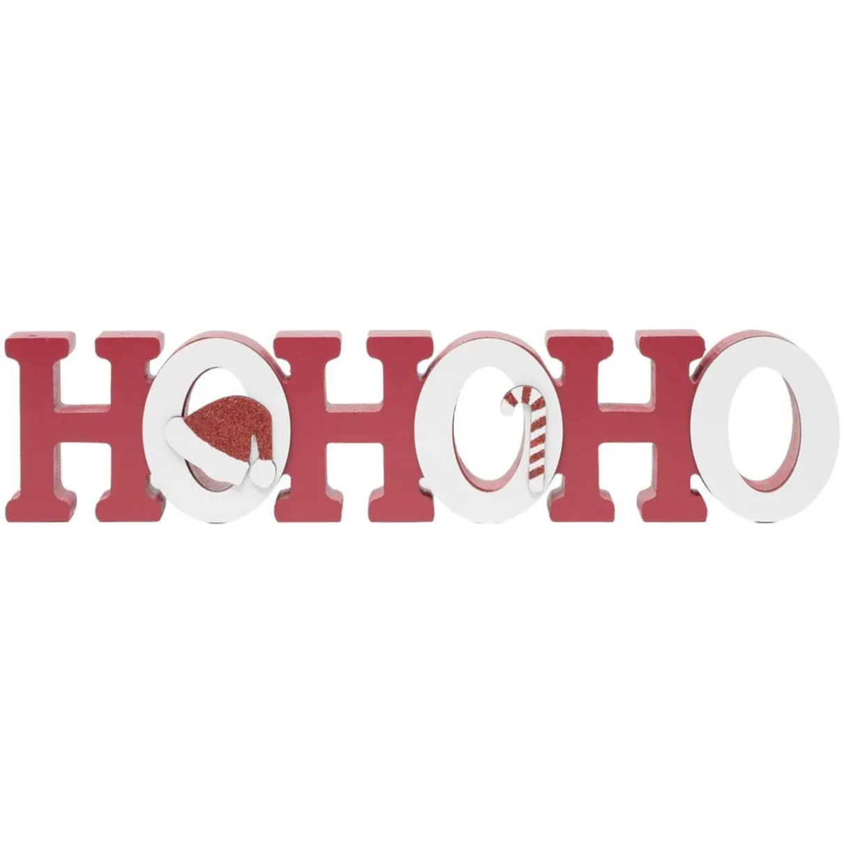 Mot décoratif de Noël "Ho Ho Ho" à poser L38cm < Gifi Outlet