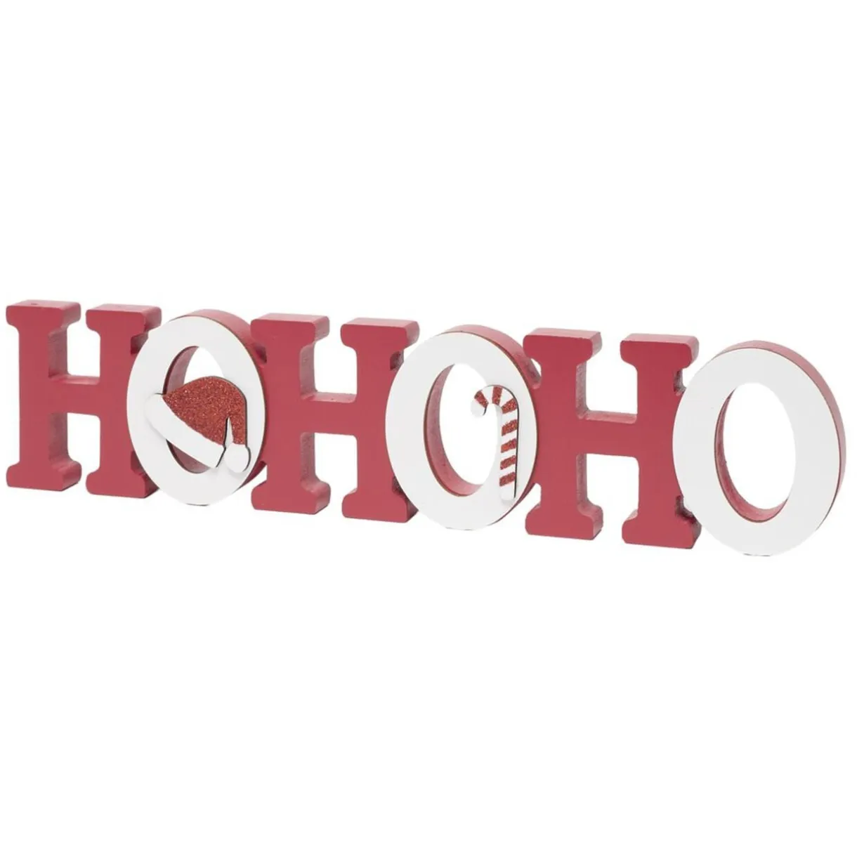 Mot décoratif de Noël "Ho Ho Ho" à poser L38cm < Gifi Outlet