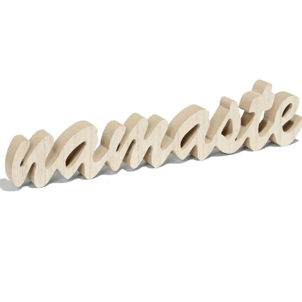 Mot à poser Namaste en bois L29,5xH11cm < Gifi Sale