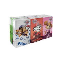 Mouchoirs Pat Patrouille 6 paquets de 9 feuilles 4 plis