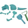 Moule dinosaure bleu avec pelle et rateau 9 pièces < Gifi Discount
