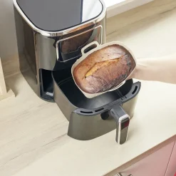Moule en silicone noir pour friteuse sans huile et à air 20x12xH7cm < Gifi Online