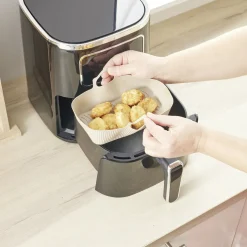Moule en silicone noir pour friteuse sans huile et à air 20x12xH7cm < Gifi Online